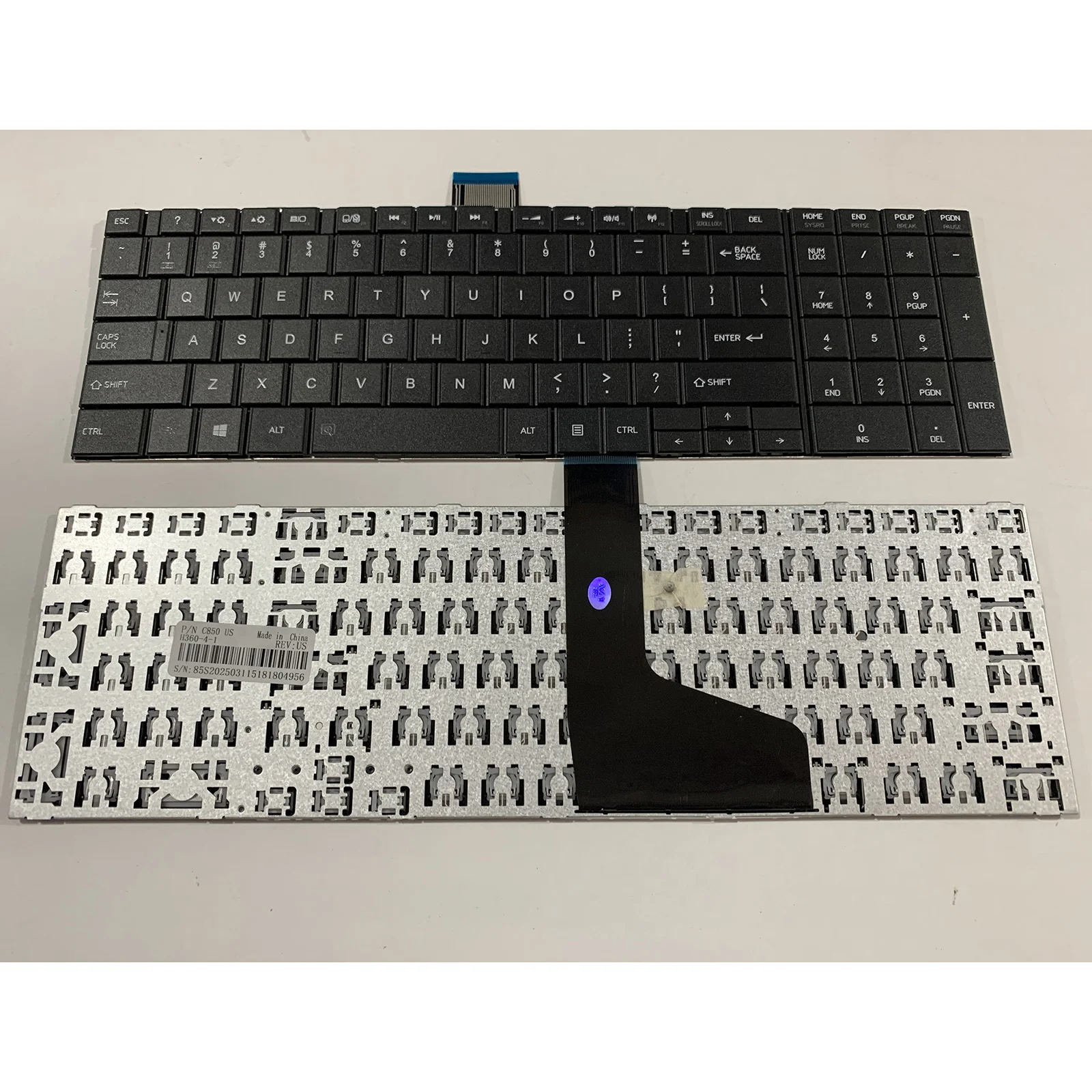 Teclado de ordenador portátil con diseño estadounidense para Toshiba Satellite C850 C850 02D C850-P5010 c850-10C C850D - imagen 4