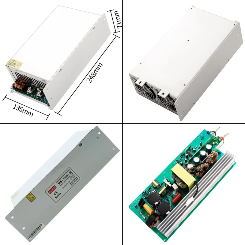 Fuente de alimentación conmutada ajustable de 1500W 0-12V 15V 24V 36V 48V 60V 72V 80V 110V 150V 220V AC-DC CC/CV SMPS industriales - imagen 2