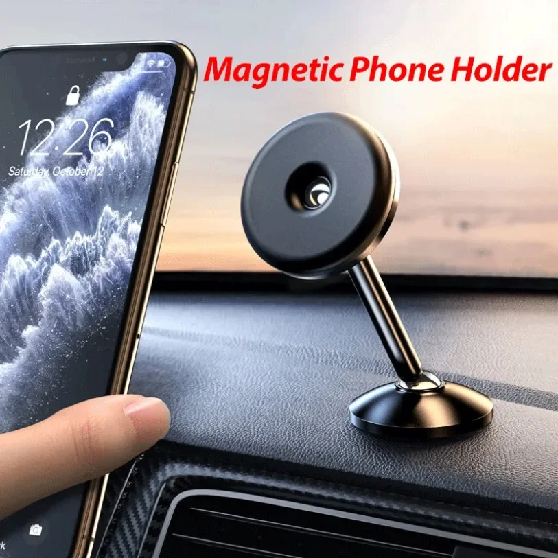 360 °   Soporte giratorio para teléfono magnético de coche, soporte para salpicadero de teléfono inteligente para Magsafe iPhone 17 ~ 12 Samsung Xiaomi, teléfono móvil Barckrt - imagen 2
