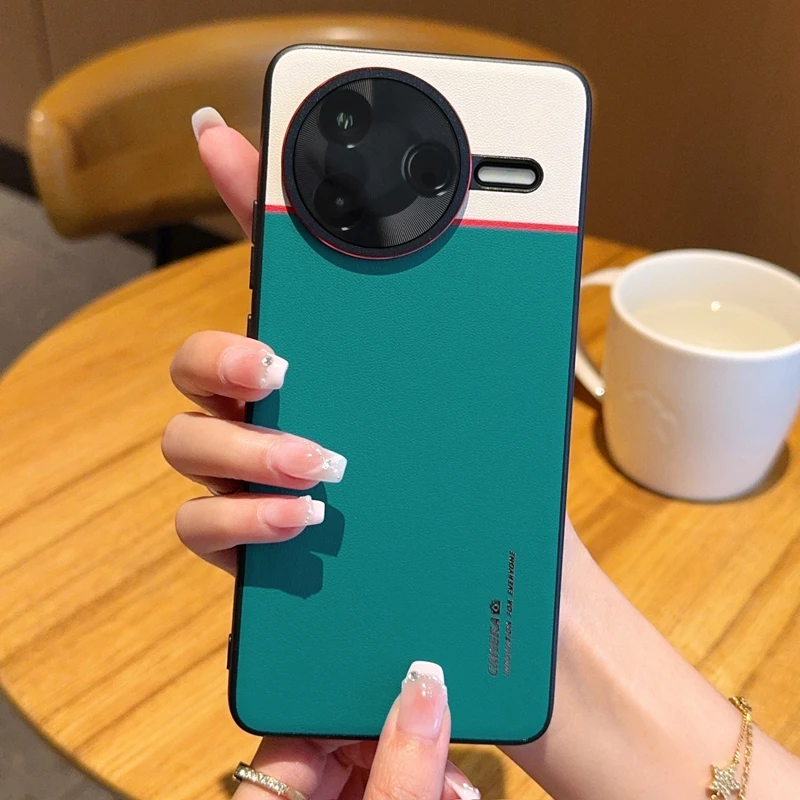 Para Xiaomi POCO F7 Pro funda de lujo de cuero PU Color de piel a juego funda protectora trasera para Xiaomi POCO F7 Ultra F7P Shell - imagen 4