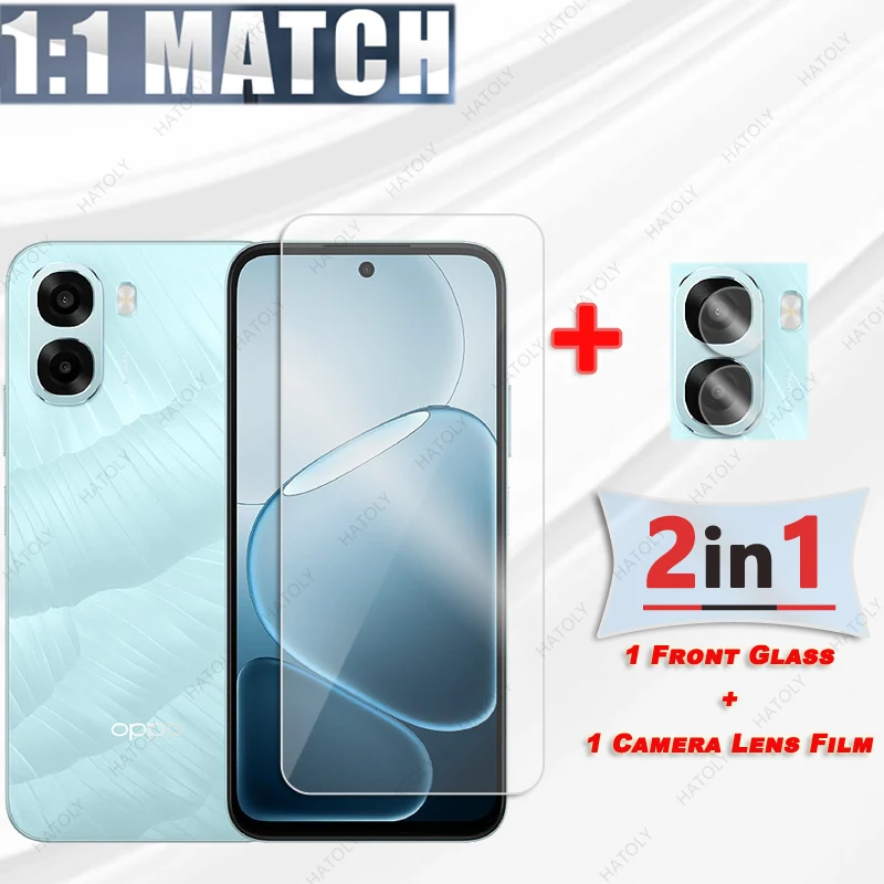 Para Oppo A6x 5G vidrio HD película protectora transparente para Oppo A6x 4G Protector de pantalla Protector de lente de cámara para Oppo A6x 5G película - imagen 2