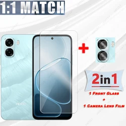 Para Oppo A6x 5G vidrio HD película protectora transparente para Oppo A6x 4G Protector de pantalla Protector de lente de cámara para Oppo A6x 5G película