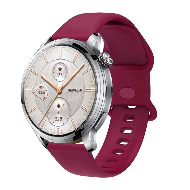 Correa de 22mm para reloj inteligente Honor 5/4 Pro, pulsera de silicona para reloj inteligente GS Pro/GS 3/Magic 2 46mm/Huawei GT 2 - imagen 2