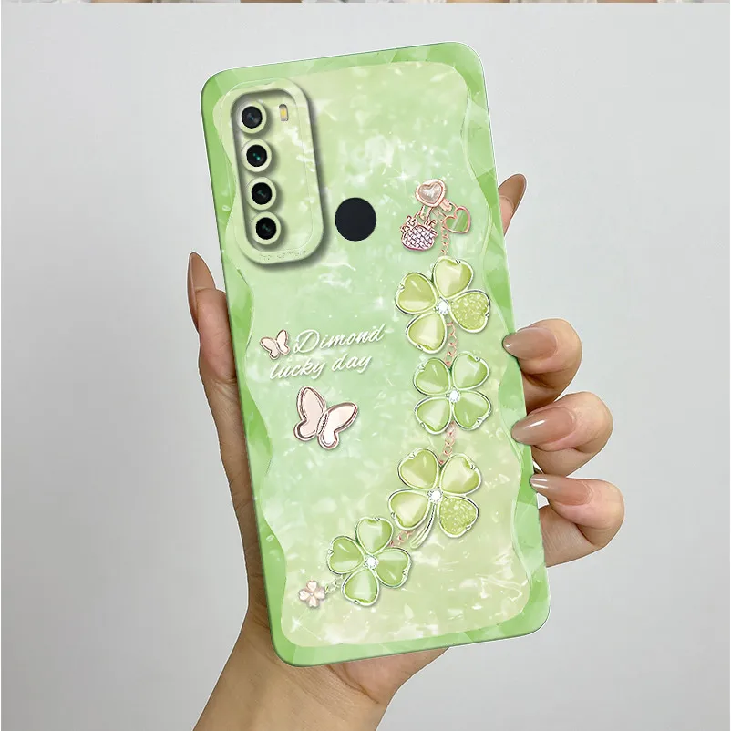 Funda de silicona para Xiaomi Redmi Note 8, funda de TPU suave de lujo estética para Redmi Note 8 2021 Note8, carcasa protectora para parachoques - imagen 3