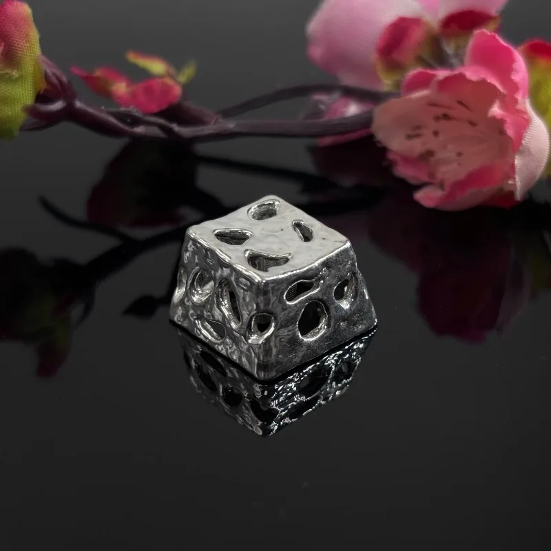 Teclas de Metal de Plata de Ley 925 con teclas artesanales personalizadas, perfil OEM, teclas huecas de lujo personalizadas, Teclado mecánico - imagen 3