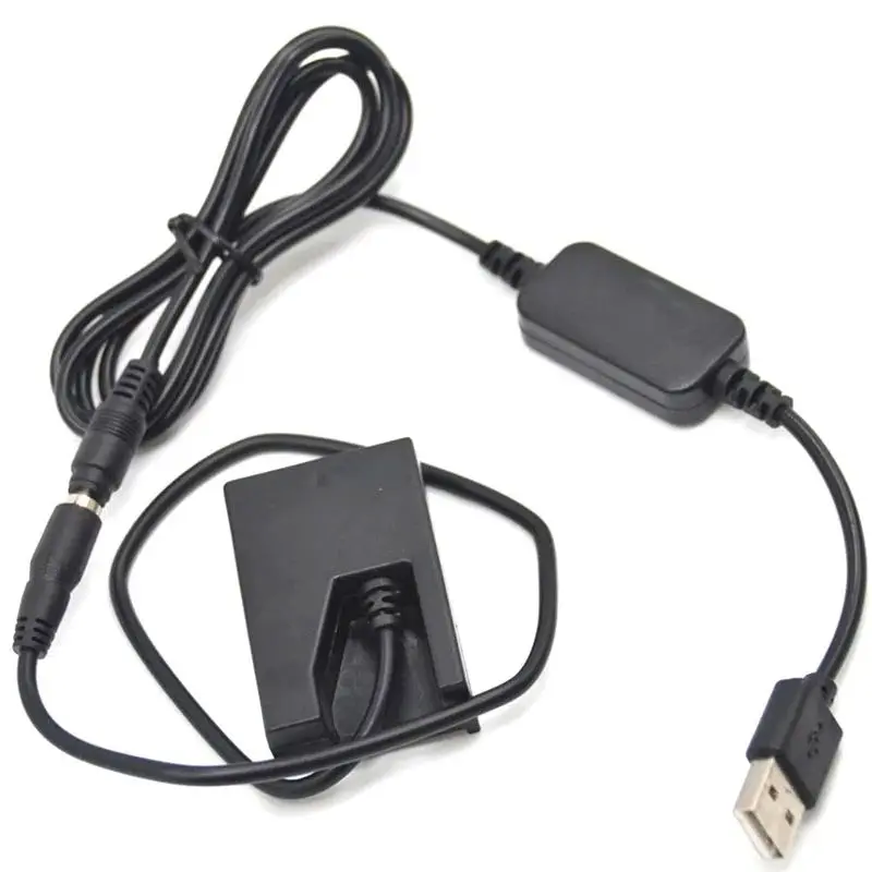 Adaptador de Cable USB de 5V + acoplador de CC EP-5 EN-EL9 ENEL9 batería falsa para cámara Nikon D40 D40X D60 D3000 D5000 - imagen 4