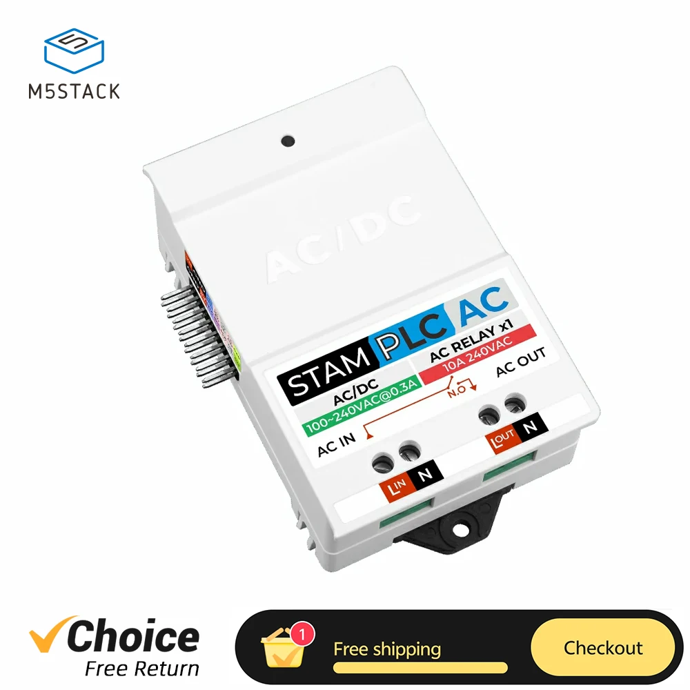 Módulo de expansión de relé de CA M5Stack StamPLC Compatible con la placa de desarrollo StamPLC para control de válvula solenoide - imagen 2