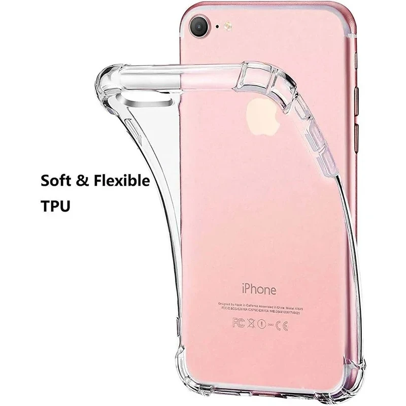 Nouvelle coque souple transparente antichoc en TPU pour iPhone 16E SE 2022 SE 2020 2016 7 8 6 5 5S SE SE2 SE3 - imagen 4