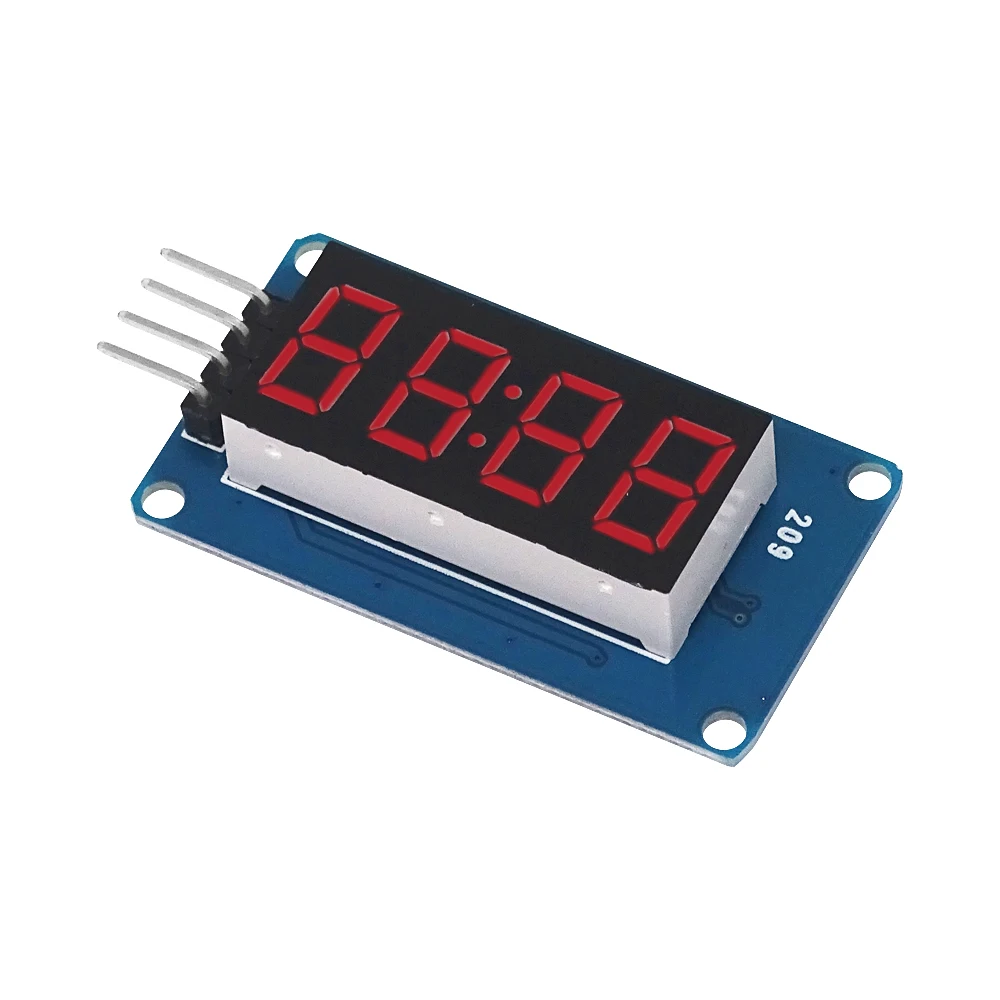 Módulo de pantalla LED TM1637 para Arduino, 7 segmentos, 4 bits, reloj de 0,36 pulgadas, tubo Digital de ánodo rojo, paquete de placa de controlador de cuatro series - imagen 2