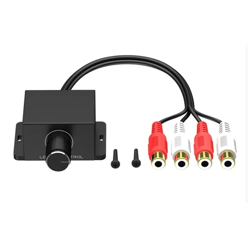 AMPLIFICADOR DE altavoz duradero para coche, perilla de Control de volumen remoto de nivel RCA de graves, regulador de volumen Universal LC-1 - imagen 5