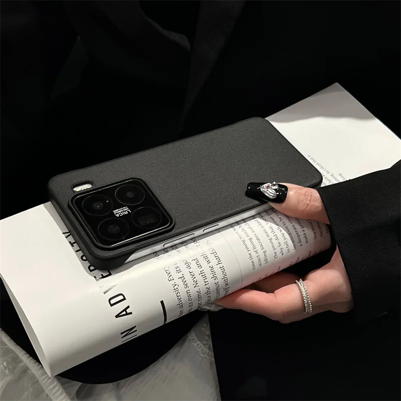 Funda de teléfono de cuero mate, delgada, sencilla, sin marco, para Xiaomi Mi 15 Ultra Redmi K80 Pro Turbo 4 5G, a prueba de golpes - imagen 5