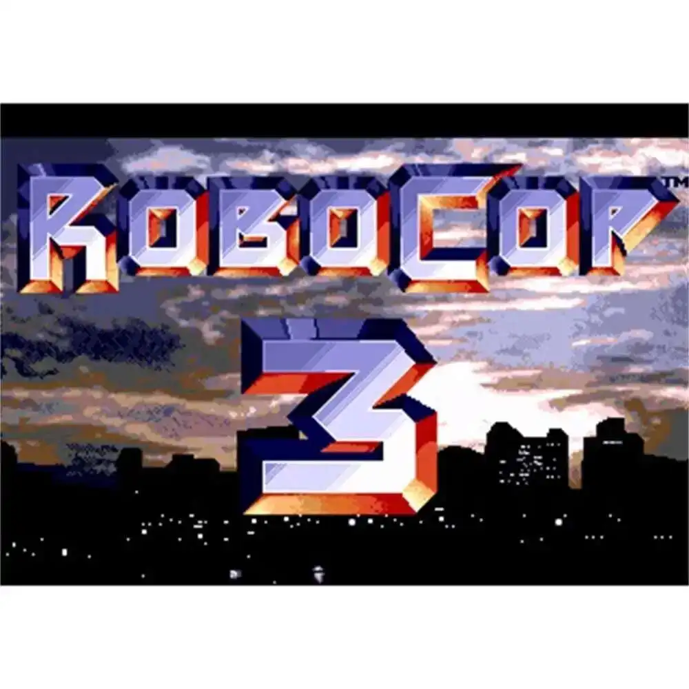 Tarjeta de juego MD de 16 bits gratuita RoboCop 3 regiones para Sega Mega Drive para Genesis