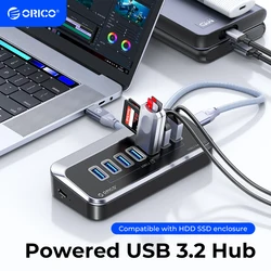 ORICO Hub USB-C 3.2 5Gbps con Lector de Tarjetas PD18W