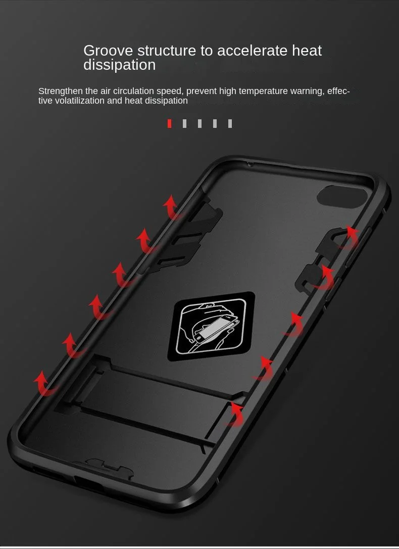 Funda dura para Xiaomi POCO F6 Pro, carcasa de teléfono con anillo de soporte, armadura a prueba de golpes, cubierta trasera protectora para POCO F6 F6Pro - imagen 5