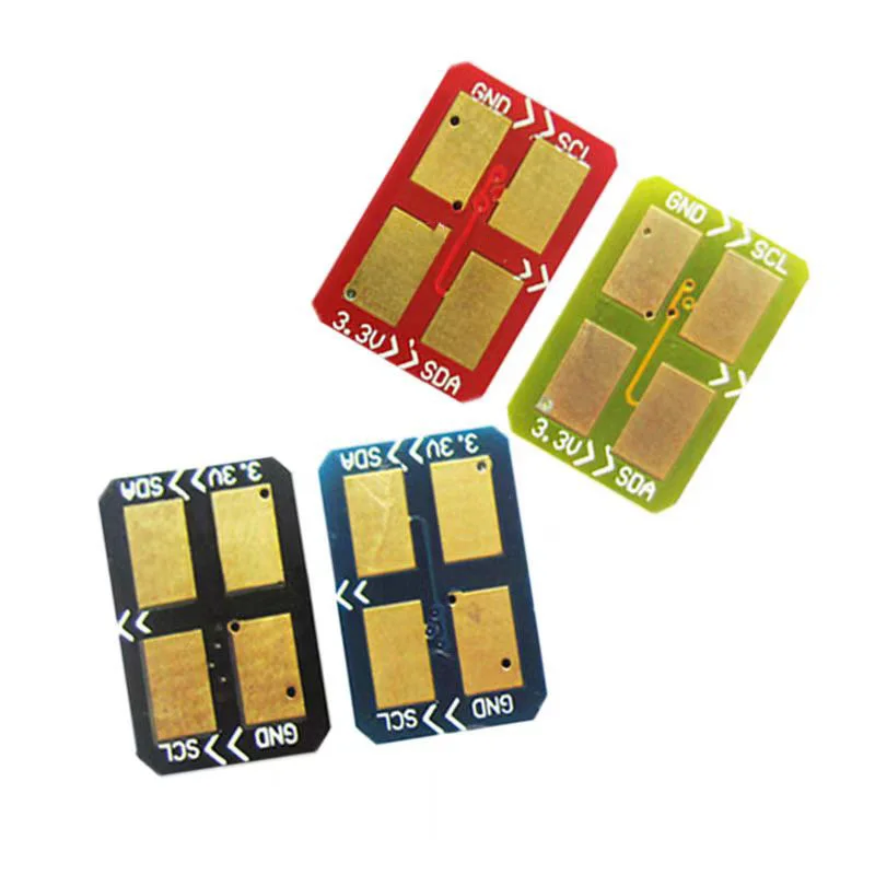 3set CLX3160N CLX 3160FN Chip de cartucho para Samsung CLP-300 CLP300N CLX-2160 impresora CLP-300 CLP300N Chip de tónerCLX3160N