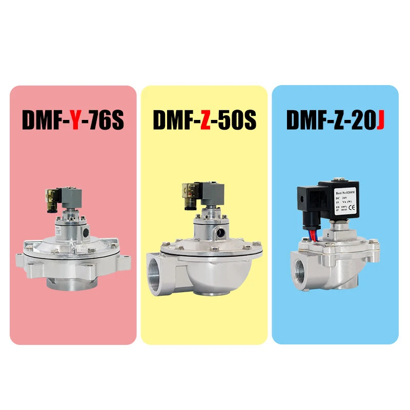 DMF-Z-20S/25/40/50J Bolsa de ángulo recto Colector de polvo neumático DC24V Válvula solenoide Válvula de pulso 1 pulgada - imagen 5