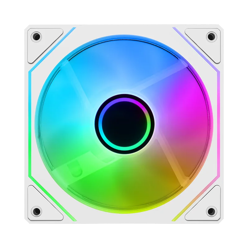 UPSIREN PRISM UF-1 4 PRO ventilador para chasis de ordenador 12cm ARGB 4 pines PWM ventilador de refrigeración silencioso 12V gran volumen de aire 45.2CFM/600-1500RPM - imagen 5