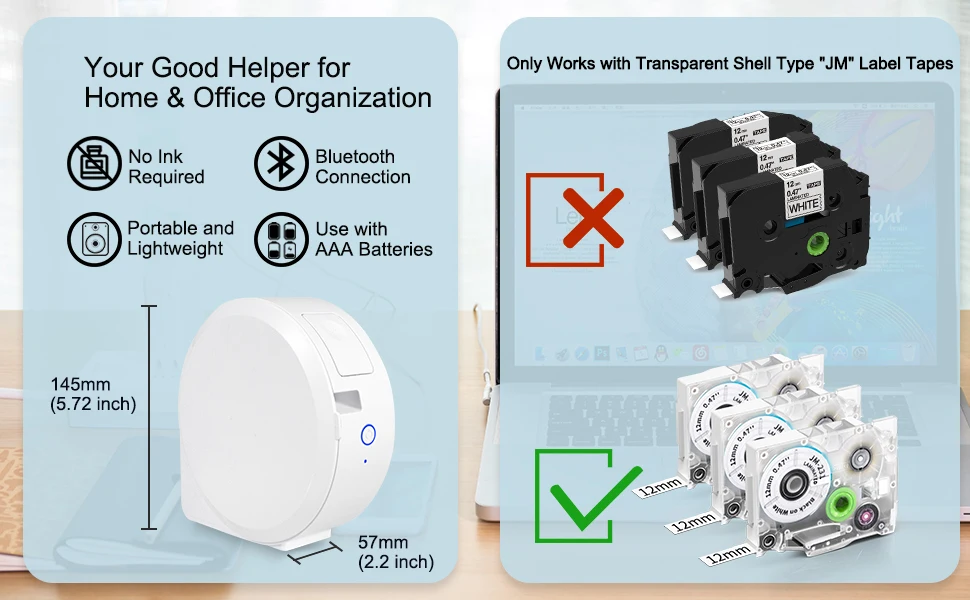 Label Maker Machine Printer Labeler with Tape