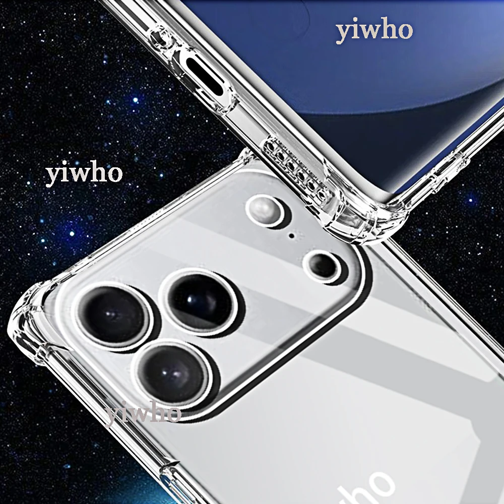 Funda de teléfono transparente suave de TPU para IPhone 17 Air 16e 14 15 16 Pro Max 16 11 12 13 MIni E Funda trasera transparente - imagen 2