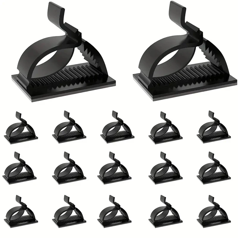50 Uds Mini Clips de Cable para exteriores con cintas adhesivas Clips de luz Clips de decoración ganchos autoadhesivos soporte de alambre para Decoración - imagen 5