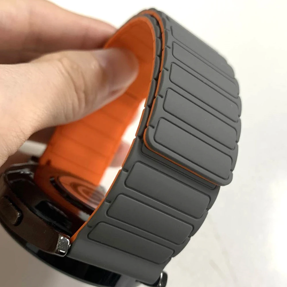 Correa de repuesto de silicona de 22mm para SUUNTO RACE S, pulsera magnética deportiva VERTICAL para SUUNTO 9 Peak DLC/PRO 5 PEA, correas de reloj suaves - imagen 3