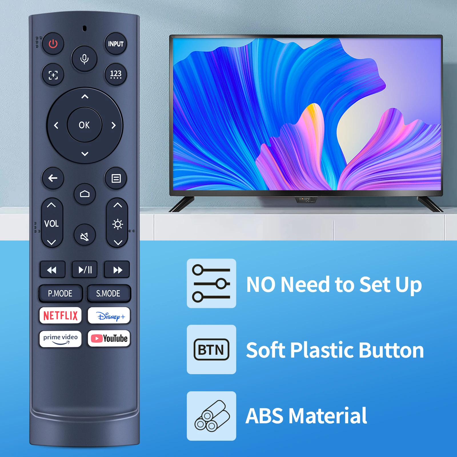 ERF3AD90H Control remoto por voz para Hisense TV C1 DLP Laser UHD 4K Projector, nuevo - imagen 3