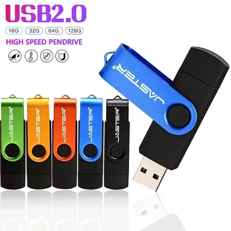 Unidad flash USB de plástico negro, memoria con Clip de Metal de 128GB, 64GB, colgante con logotipo personalizado gratuito, regalo creativo de 32GB, memoria USB de 16GB y 8GB - imagen 2