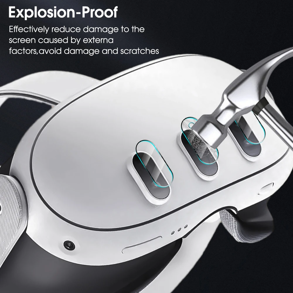 Vidrio templado para Meta Quest 3 VR, Protector de lente de cámara, gafas VR, película antiarañazos para accesorios Meta Quest 3 - imagen 5