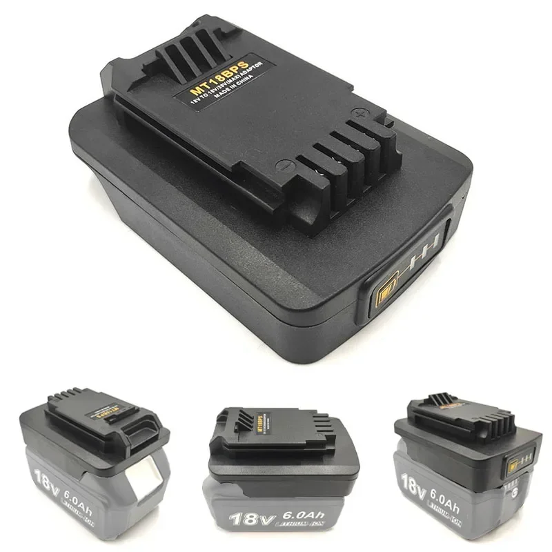 Adaptador de batería de iones de litio Makita de 18V MT18BPS Compatible con Cable Black & Decker/Porter de 20V para herramienta de batería Stanley de 18V y 20V - imagen 3