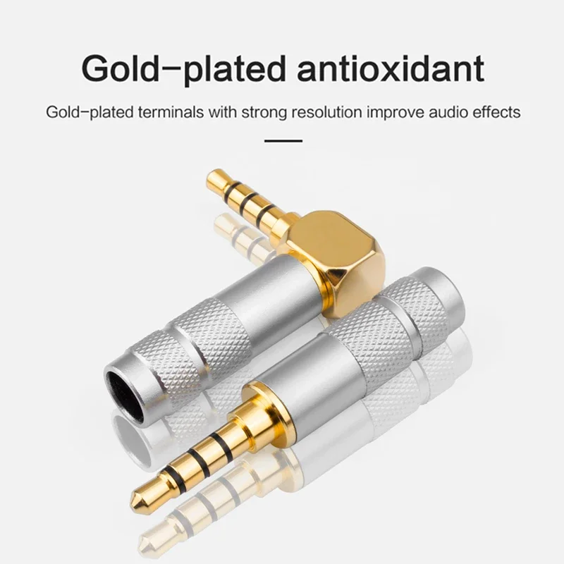 YYTCG-enchufe estéreo de 3,5mm, adaptador de Audio de 90 grados, conector macho de 3,5mm para micrófono mezclador, conectores de altavoz de guitarra - imagen 4