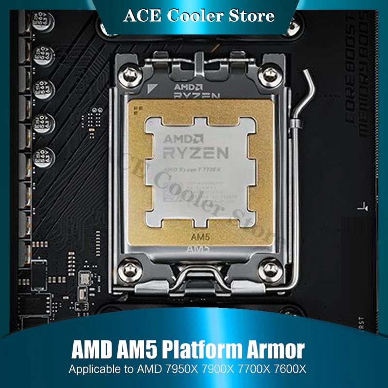 Protector de pasta térmica AM5 para AMD 7950X 7900X 7700X 7600X CPU Armor sujetador de cobre puro, carcasa de placa trasera antiflexión Rad