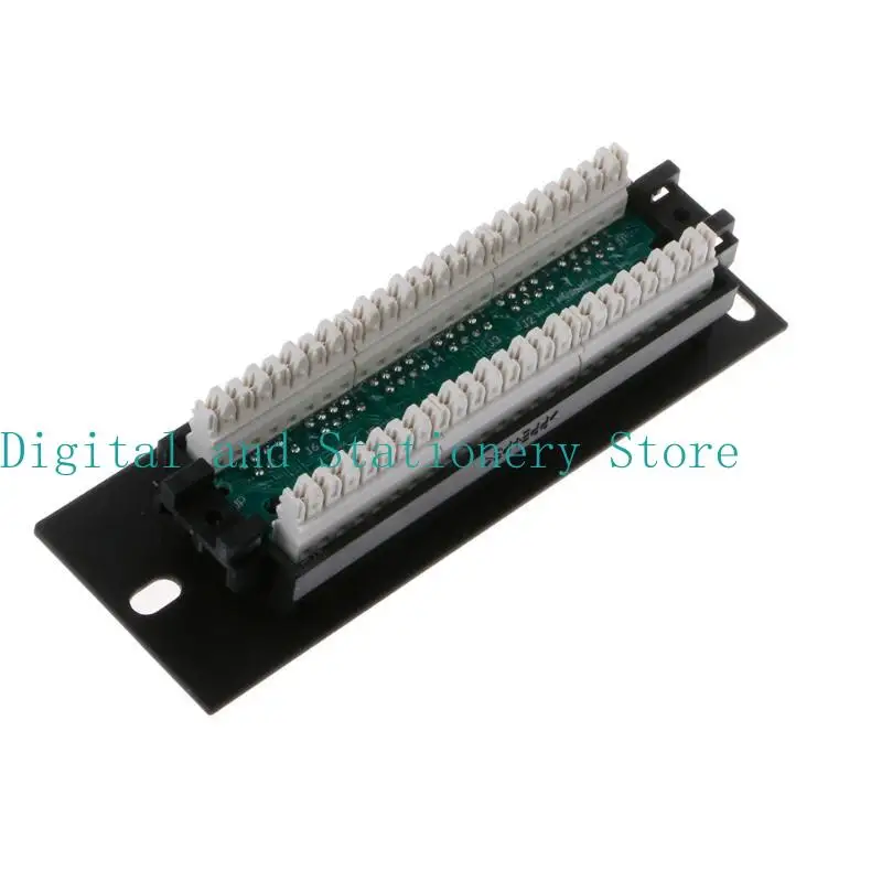 Y1UB 6 puerto Cat5e WallMount Panel parche 10G Soporte 1U Panel parche red UTP 19 en - imagen 5