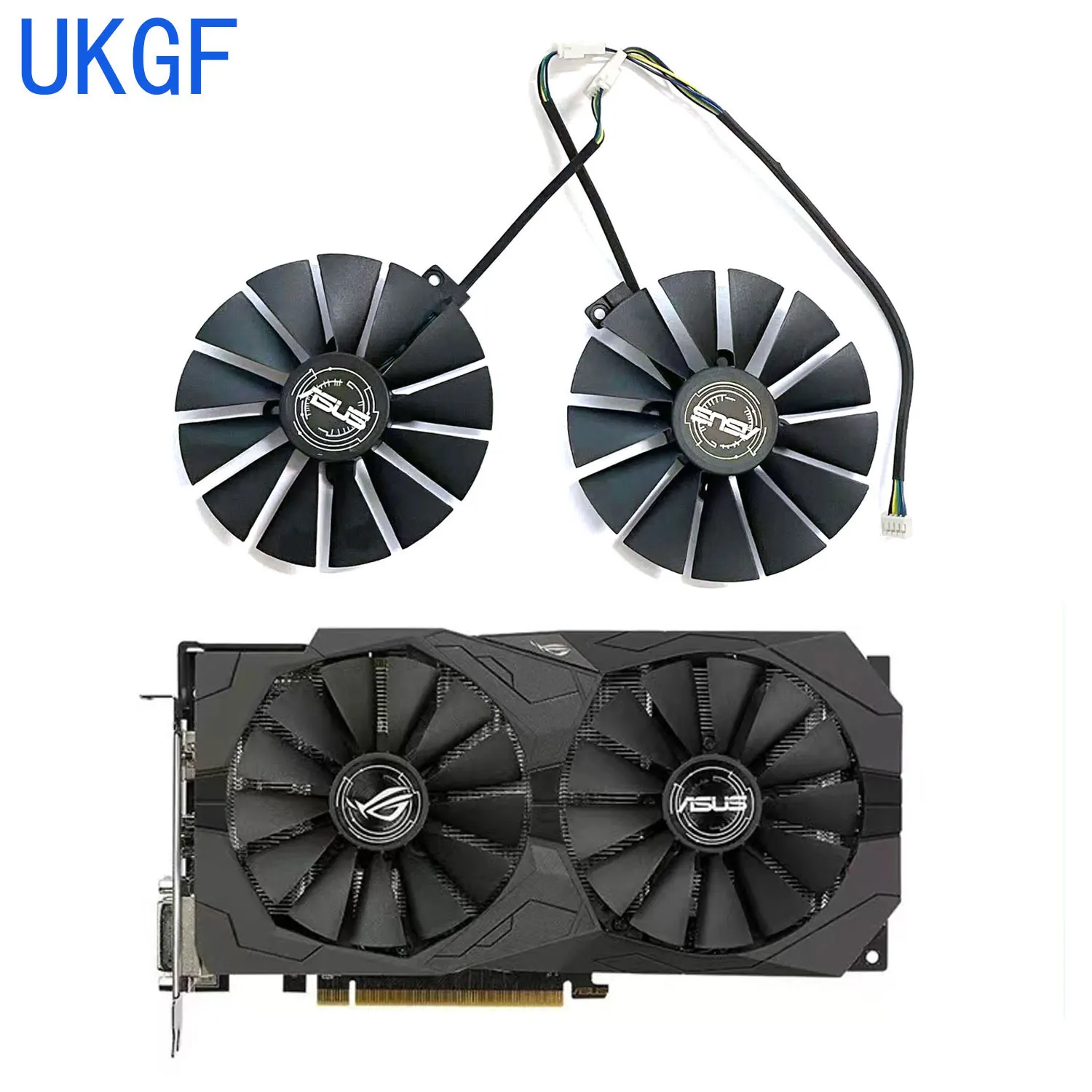 UKGF nuevo T129215SM FDC10M12S9-C 95MM adecuado para ASUS STRIX RX 470 580 570 GTX 1050Ti 1070Ti 1080Ti tarjeta gráfica para juegos - imagen 2