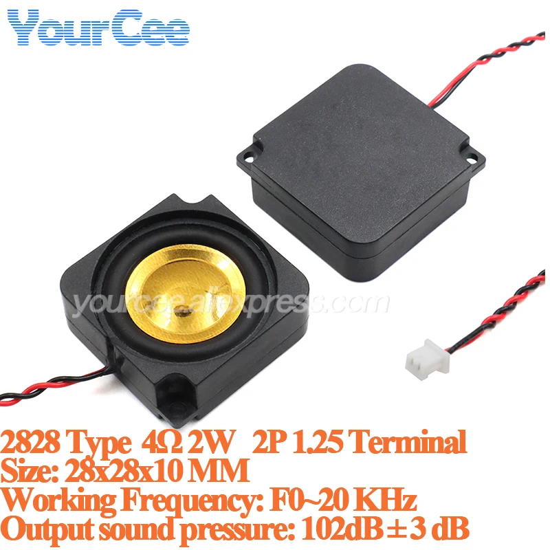 Altavoz de cavidad 2831 4 ohm 3W frecuencia completa 2828 4 ohm 3W 2W altavoces de Audio de graves Cable 2P 28X28mm 28x31mm para computadora portátil - imagen 5