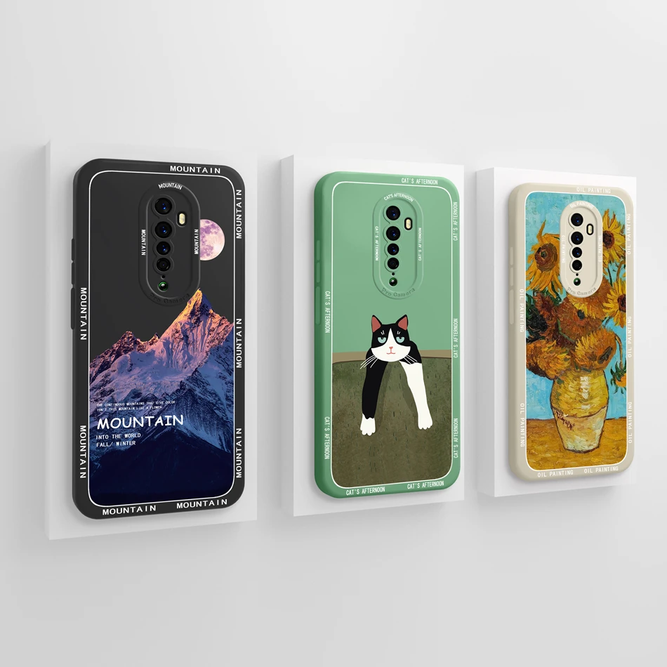 Para Oppo Reno 2 2Z 2F funda bonita de astronauta cubierta de silicona líquida suave anticaída fundas de teléfono para Oppo Reno2 Reno2F Reno2Z Fundas - imagen 5
