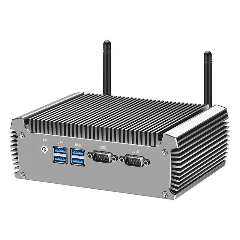 Inter Core i3 i5 i7 Mini PC industrial compatible con WiFi 3G/4G LTE Linux Pfsense ordenador con 2xLAN 2xRS232 4xUSB3.0 Windows10 Ready - imagen 4