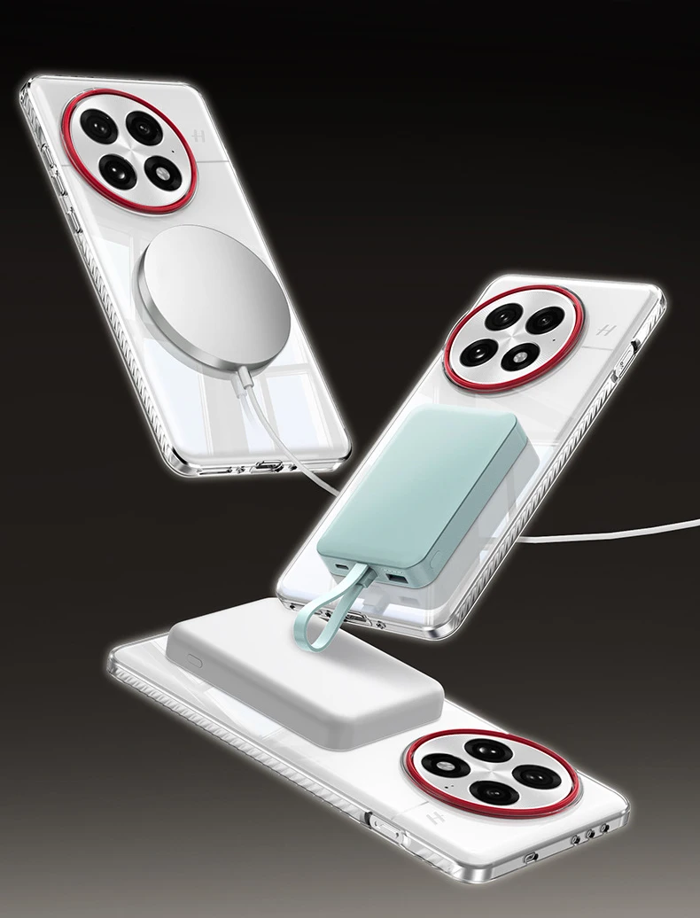 Para OnePlus 13 funda magnética XUNDD parachoques trasero protector de PC duro transparente ultrafino - imagen 2