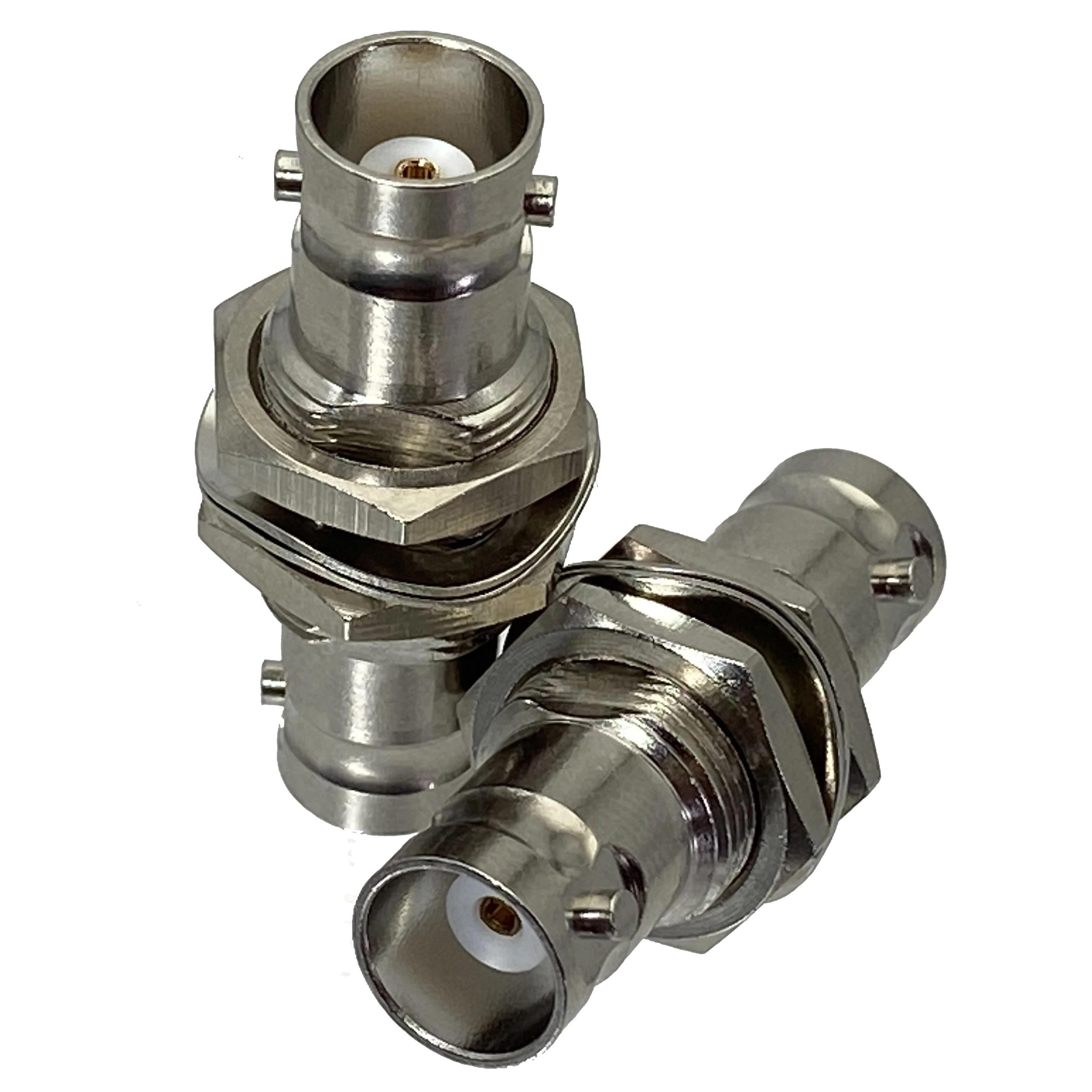 Tuerca de gato hembra BNC a hembra BNC, conector RF adaptador Coaxial de alta calidad, recta, 1 ud.