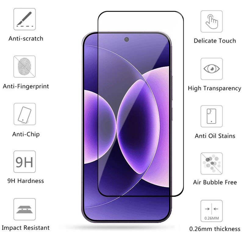 Para Xiaomi 17 Pro Max cubierta completa de vidrio templado Xiaomi 17 Pro Max Protector de pantalla HD película de vidrio para teléfono Xiaomi 17 Pro Max - imagen 3