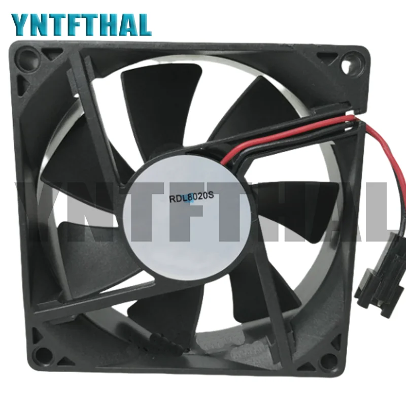 NUEVO RDL8020S DC12V 0.13A 80*80*20MM Ventilador de refrigeración de 2 cables