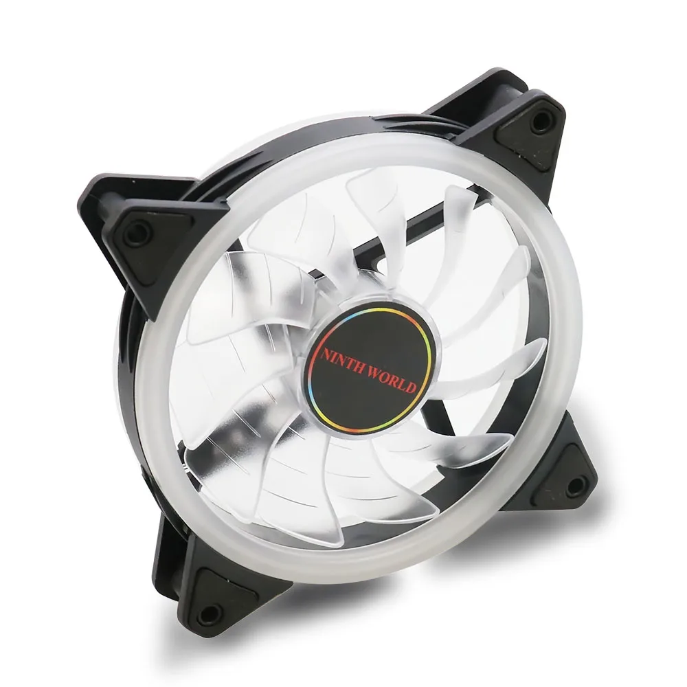 Computadora 120mm ventilador LED enfriador 120 mm ventilador fresco resplandor rojo azul verde blanco ventilador enfriador para CPU refrigeradores radiadores - imagen 2