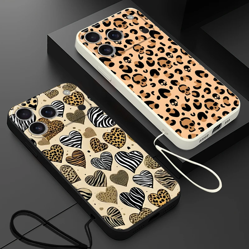 Funda de teléfono con diseño en forma de corazón, funda suave para Apple iPhone 16e 16 14 15 Plus 17 Air XS 11 12 13 Pro Max 7 8 XR