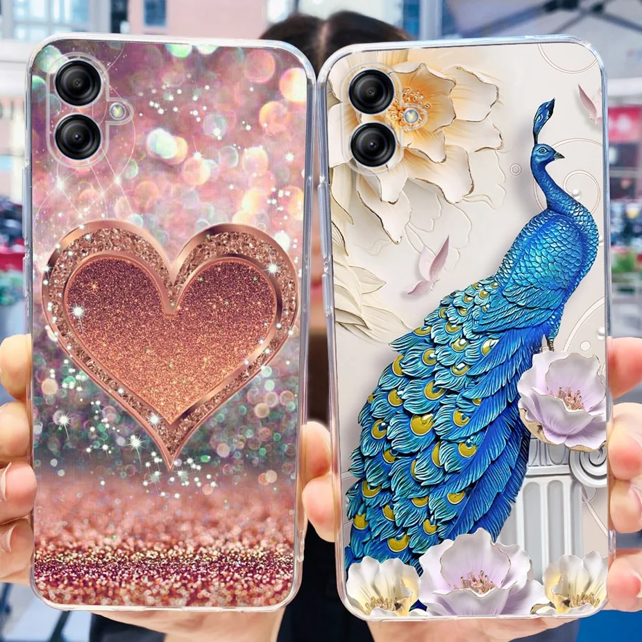 Funda de silicona transparente para Samsung Galaxy A04s, carcasa bonita pintada, SM-A047F, A04e A 04 s Galaxy A04 - imagen 2