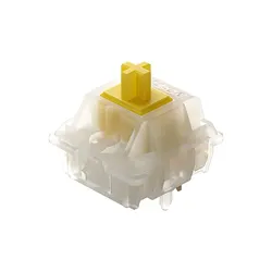 Interruptor GATERON G Pro Amarillo Leche Lubricado 3 Capas 5 Pines