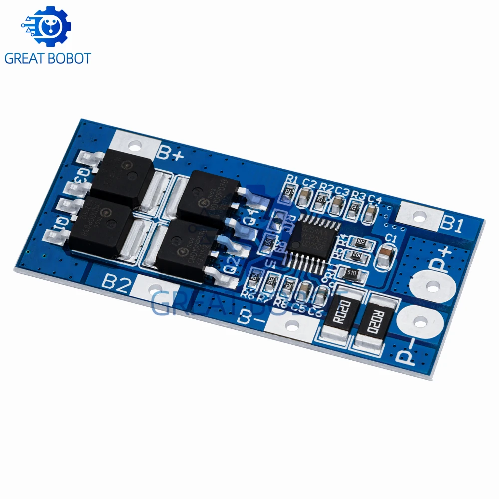 BS 3S 20A 18650 Li-ion cargador de batería de litio Placa de protección 10,8 V 11,1 V 12V 12,6 V eléctrico 10A Lipo BMS PCB módulo PCM - imagen 2