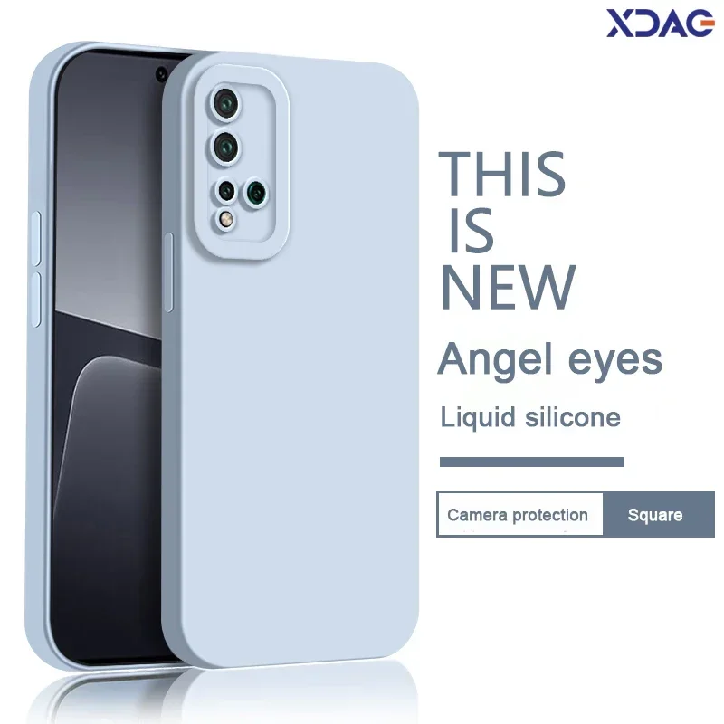 Funda de teléfono con protección de cámara mate para Huawei Nova5 Nova 5 Pro 5i 5T 5E, funda trasera de ojo de Ángel de silicona líquida suave Original sólida - imagen 2