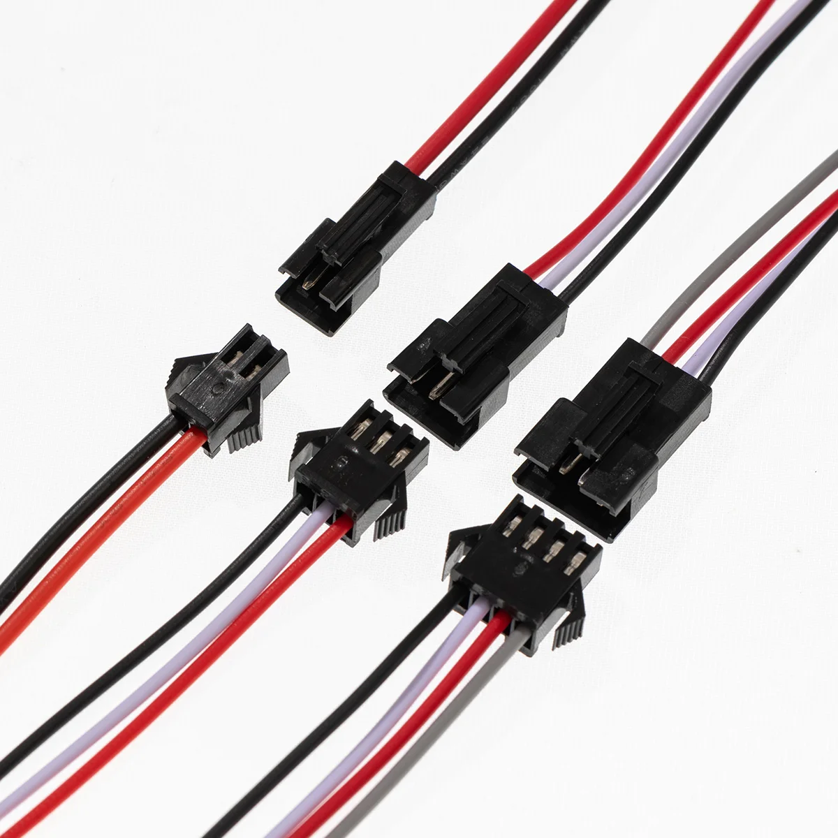 10 pares 2/3/4 Pin SM JST enchufe macho hembra conector de cable para RC Lipo batería coche barco Drone avión - imagen 3