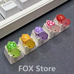 Keycap PBT Tortuga Kawaii Cherry MX Compatible – Diseño Anime DIY
