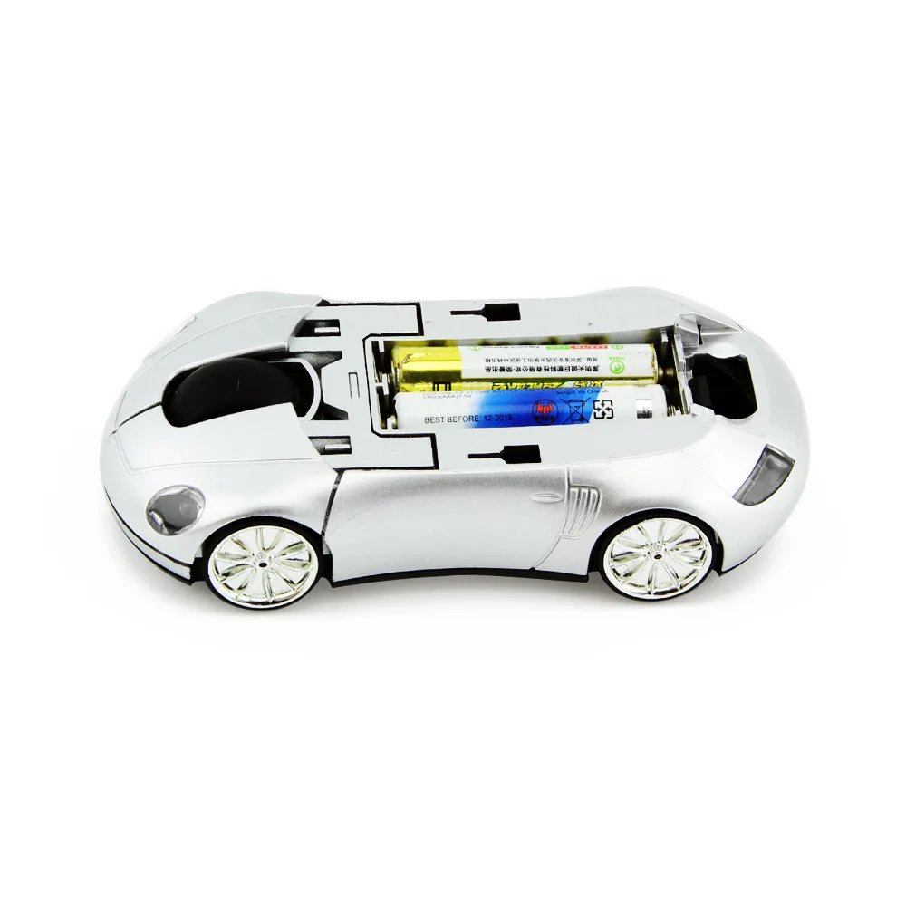 Ratón inalámbrico para coche deportivo con receptor USB de 2,4 G, diseño moderno de coche de carreras, retroiluminación a color, peso ligero, diseño ergonómico, clic rápido y preciso, 1600 DPI MM1 - imagen 4