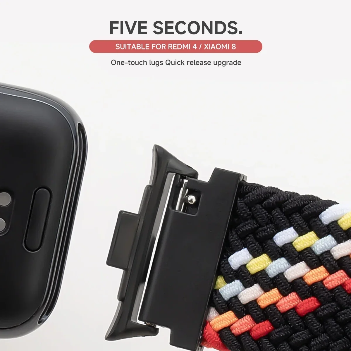 Correa magnética trenzada de nailon para reloj Redmi 6, 5, 4, pulsera deportiva ajustable de repuesto para Xiaomi Mi Band 9Pro 8 Pro - imagen 3